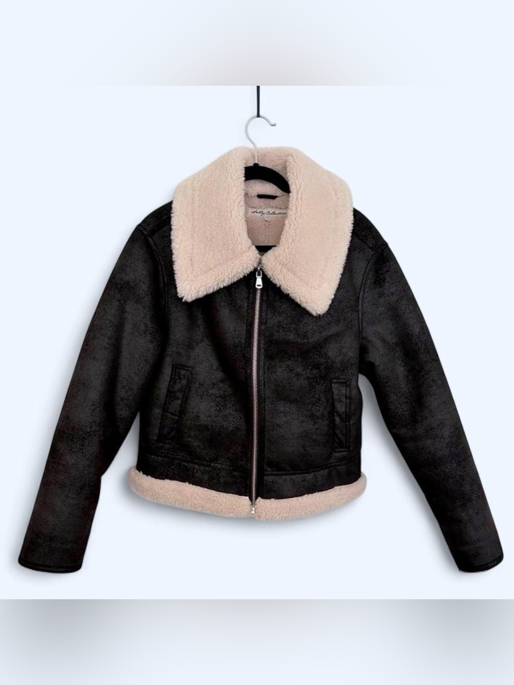 💙 3/$40 Aviator Shearling Jacket Faux Fur